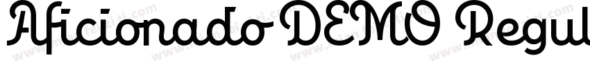 Aficionado DEMO Regular字体转换